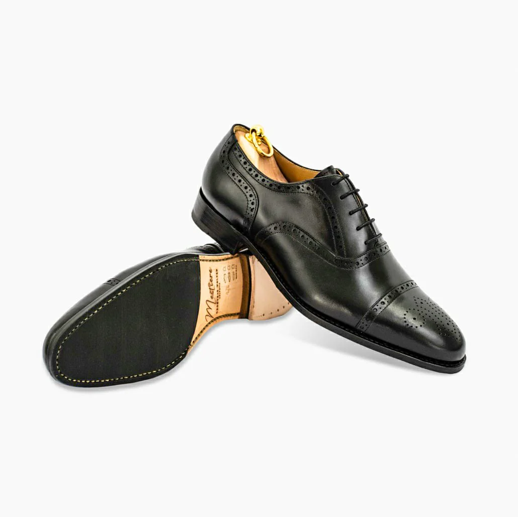 Oxford Semi brogue in black - Image 3